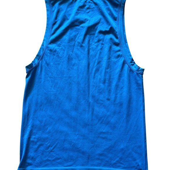 Share Men's Medium Fabletics Blue Nylon Sports Athletic Tank Top - Picture 5 of 5